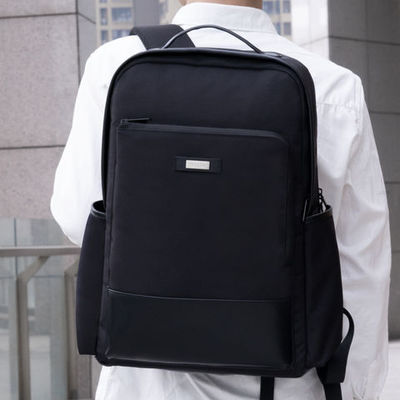 RPET wodoodporny czarny worek biznesowy 15,6&quot; RPET laptop Backpack